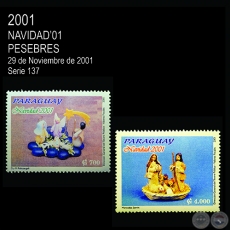 NAVIDAD 2001 - PESEBRES PARAGUAYOS (AO 2001 - SERIE 10)